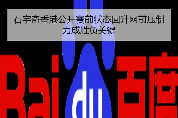 石宇奇香港公开赛前状态回升网前压制力成胜负关键